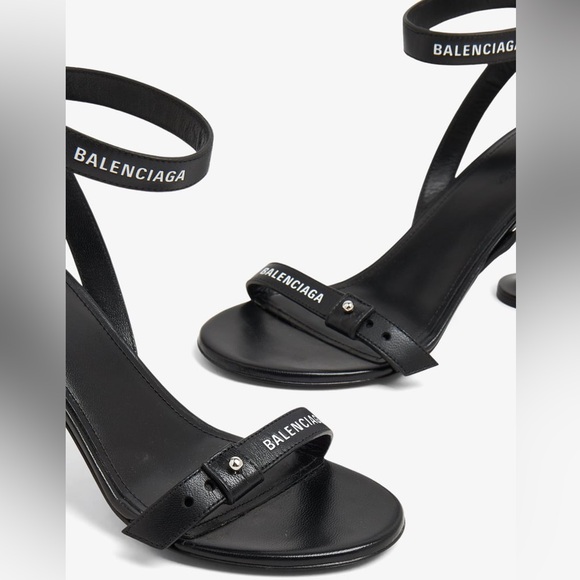 Balenciaga Black Heels with Chunky Platform Sole
